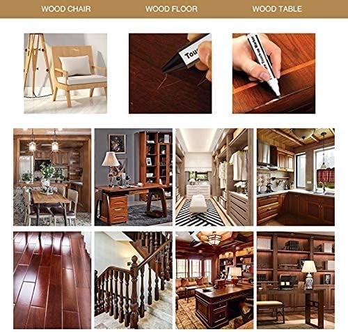 Furniture Wood Repair Markers Kit,Touch Up Markers and Wax Sticks with Sharpener,for Stains, Scratches, Floors, Tables, Desks, Carpenters, Bedposts, Touch-Ups, Cover-Ups, Molding Repair - Set of 21