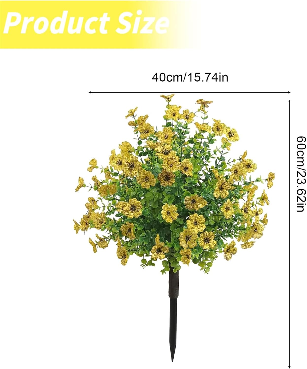 Artificial Boxwood Topiary Balls Trees with Flowers for Outdoor Fake Plants with Ground Spike 24 Inch Resistant Faux Greenery Shrubs Faux Plants for Front Door Garden Yard Porch Patio Decor Purple