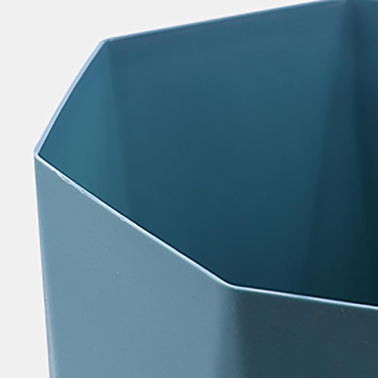 Polygon Small Trash Can,Bathroom Garbage Container, Office Organizer Plastic Wastebasket Rubbish Bin Paper Basket for Bathrooms, Kitchens,Laundry Room, Offices, Kids Rooms Yellow