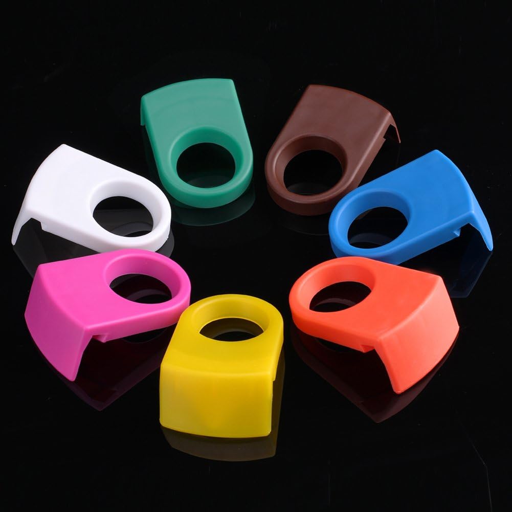 10pcs ABS Drink Clips Bottle Buckle Holders Beer Cocktail Snap for Schooner & Goblet Glasses Random Color