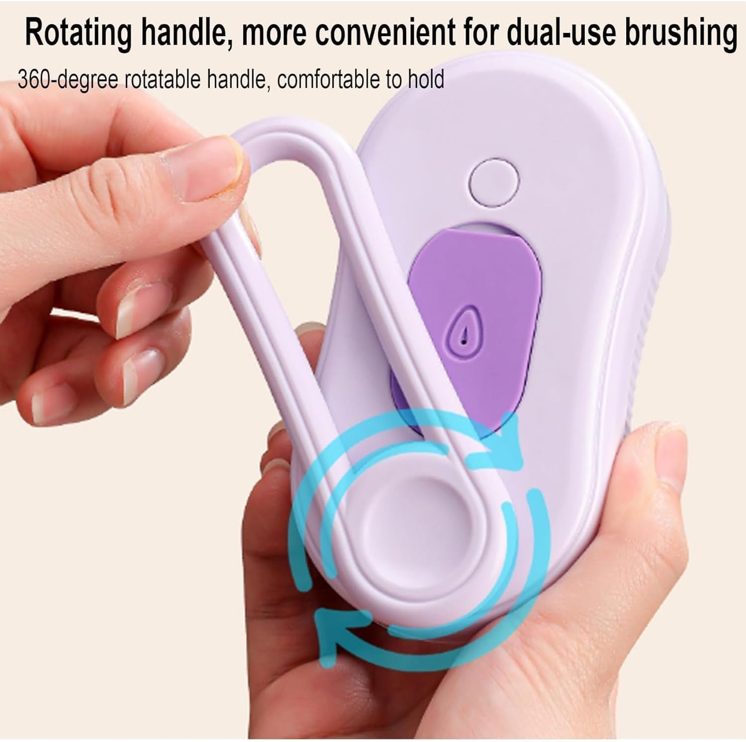 Puffease Spritz Defur Comb for Cats Dogs, Steam Pet Brush with Spray Function, Spray Defur Comb for Pet Bathing, Shedding & Grooming Purple