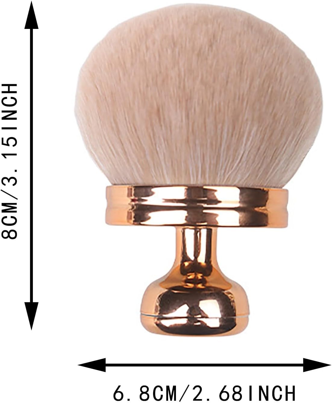 Extra Large Rose Gold Self Tanning Blend Brush,3 Inch Kabuki Brush for Self Tanner and Back Applicator,Soft synthetic hair, for Foundation, self-tanners, Powder, Face and Body Rose Gold