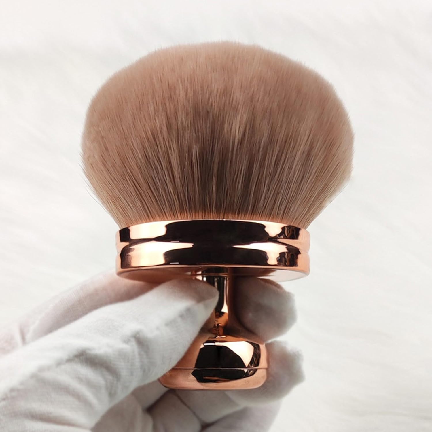 Extra Large Rose Gold Self Tanning Blend Brush,3 Inch Kabuki Brush for Self Tanner and Back Applicator,Soft synthetic hair, for Foundation, self-tanners, Powder, Face and Body Rose Gold