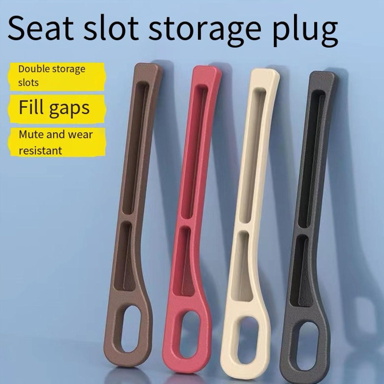 2PCS Nodrop Seat Guard,Car Seat Side Gap Filler, Place Your Phone, Cards, Wallet, Side Gap Fillers for All Cars Place Your Phone, Cards, Wallet BROWN B