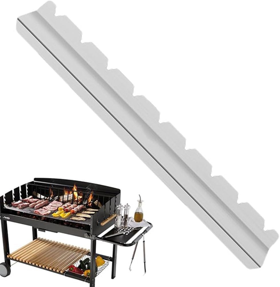Stainless Steel Kebab Rack for BBQ Skewers, Shish Kabob Grilling Holder, 1 Pair