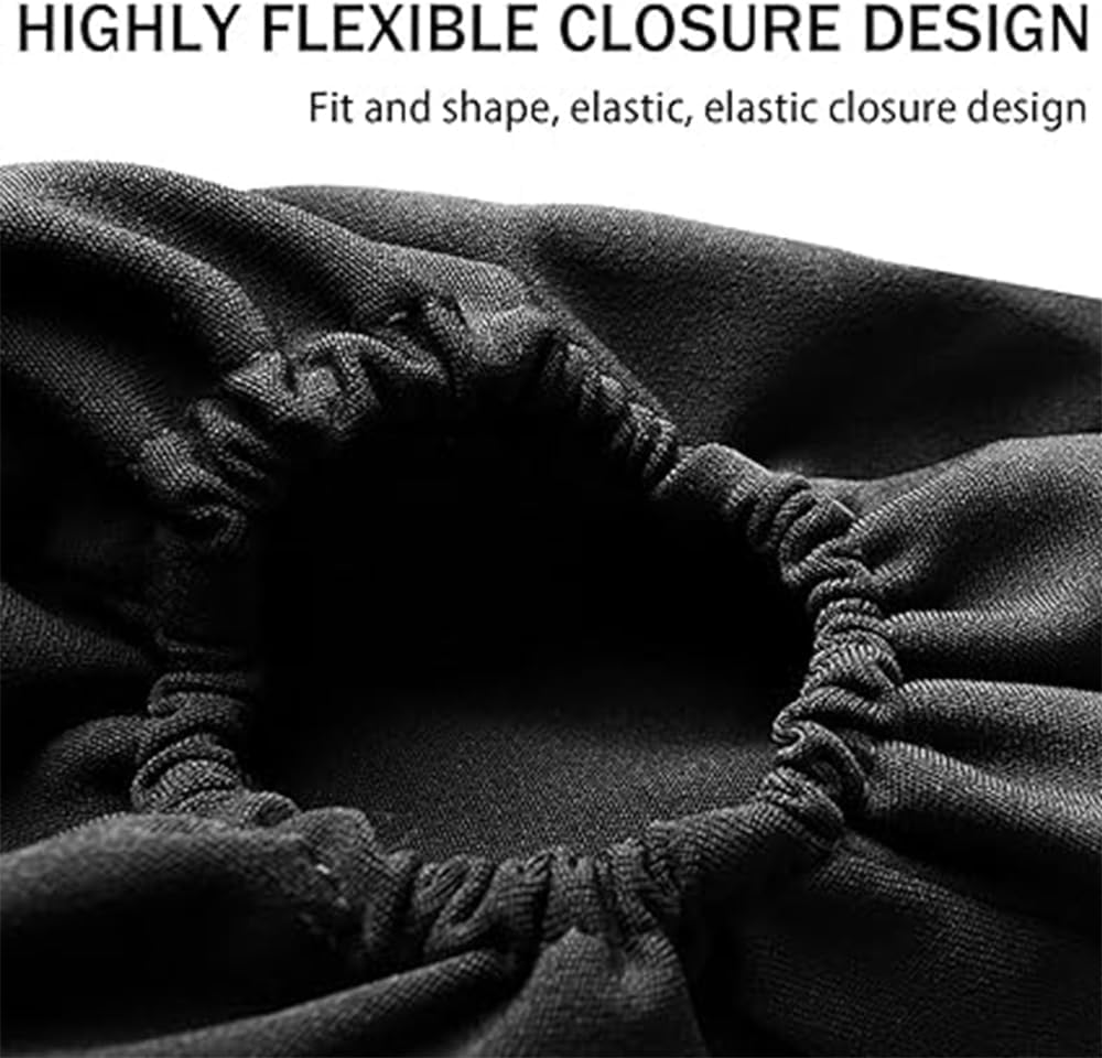 2PC Car Front Seat Armrest Covers,Universal Size Seat Arm Rest Cover,Flat Cloth Fabric Armrest Cover,Car Interior Accessories 1Pair Black
