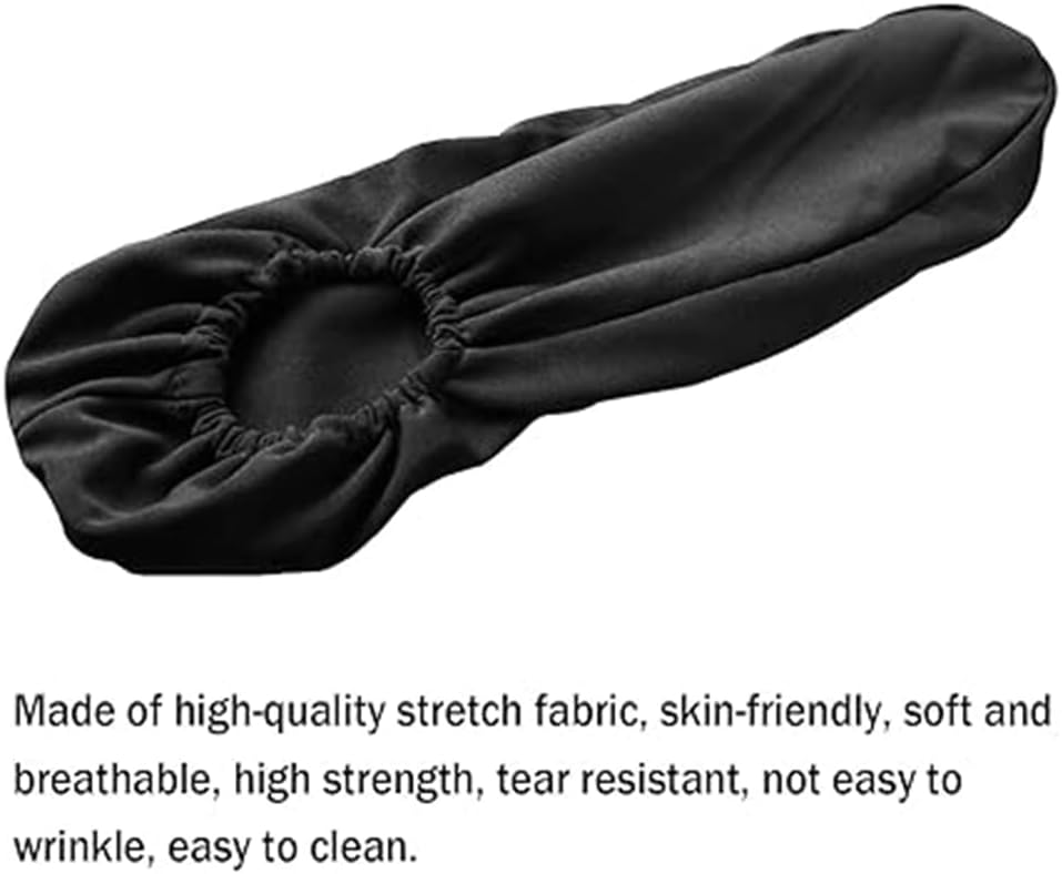 2PC Car Front Seat Armrest Covers,Universal Size Seat Arm Rest Cover,Flat Cloth Fabric Armrest Cover,Car Interior Accessories 1Pair Black