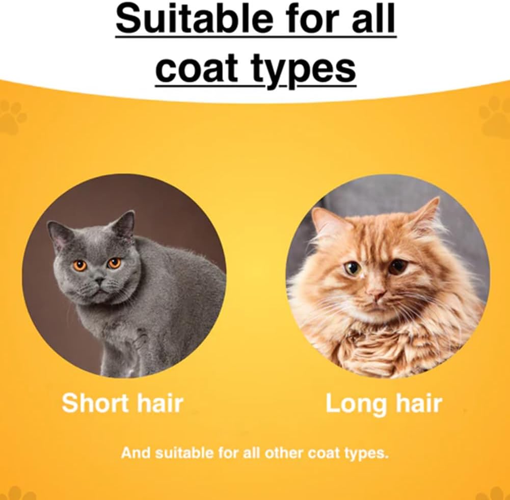 Zen Brush for Cats, New Avatar Zenbrush Cat Comb, Upgrade Self-Cleaning Pet Flea Comb Grooming Brush, Short&long Cat Dogs Multi-function Grooming Brushs for Massaging and Removes Fur Mix