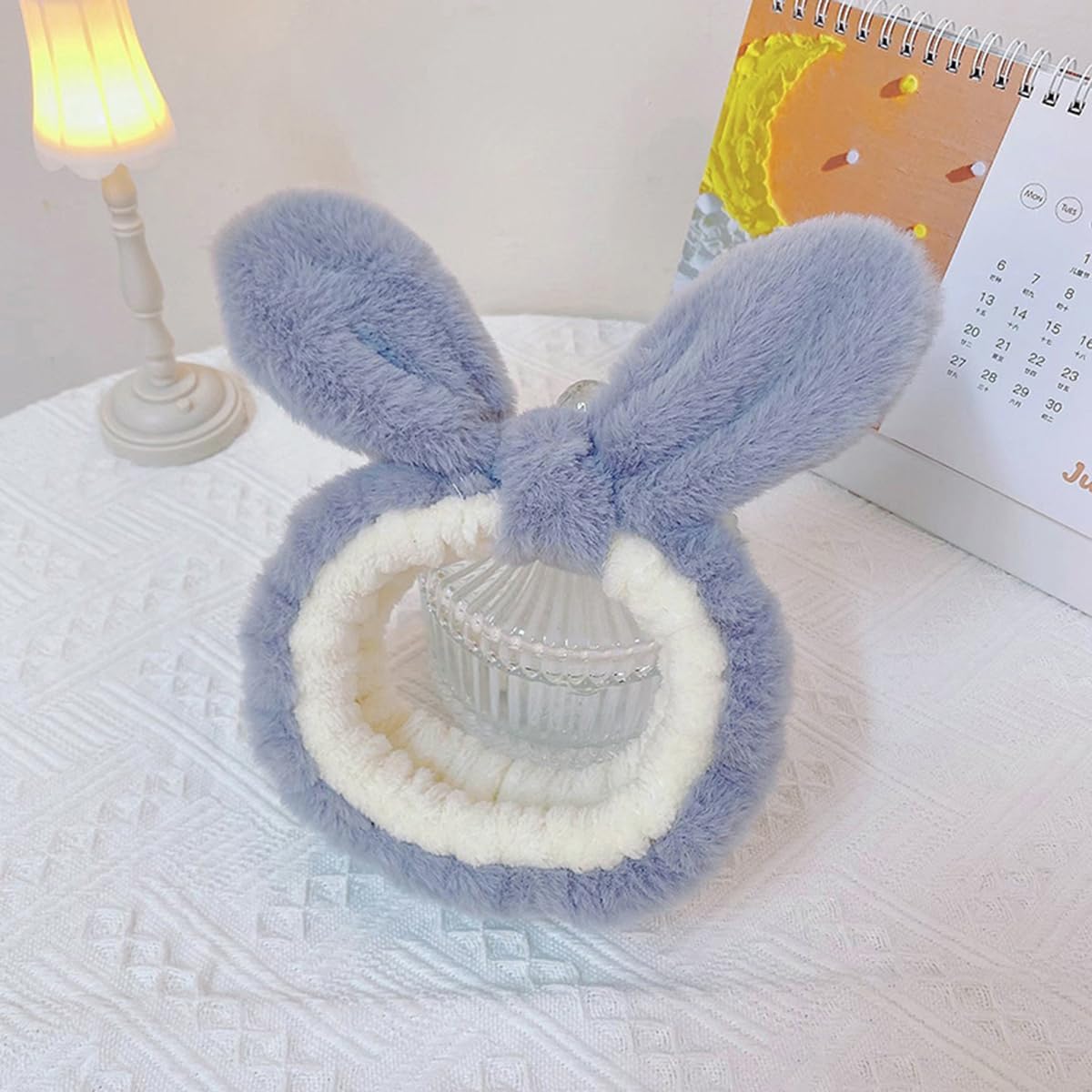 Skin Care Headband, Face Washing band, Bunny Ears, Bath Shower, Girls Elastic Makeup C, M
