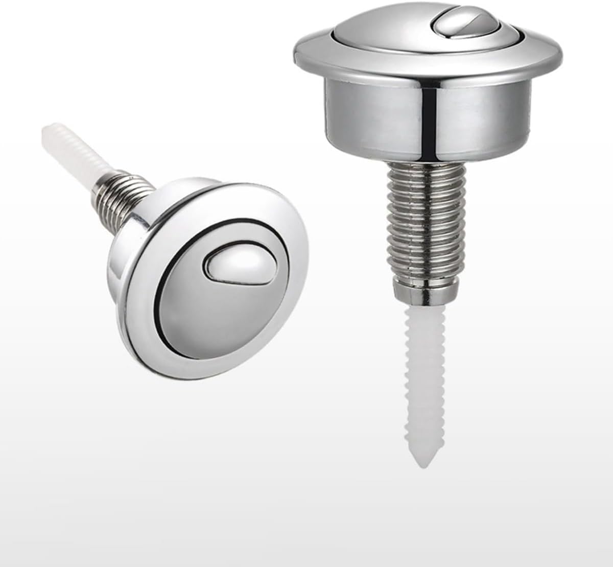 Top Push Button for Toilet Compatible with 49 Flush Valve Durable Replacement Part for Efficient Flushing Ideal for Home Office Commercial Use Electroplated Silver Plating