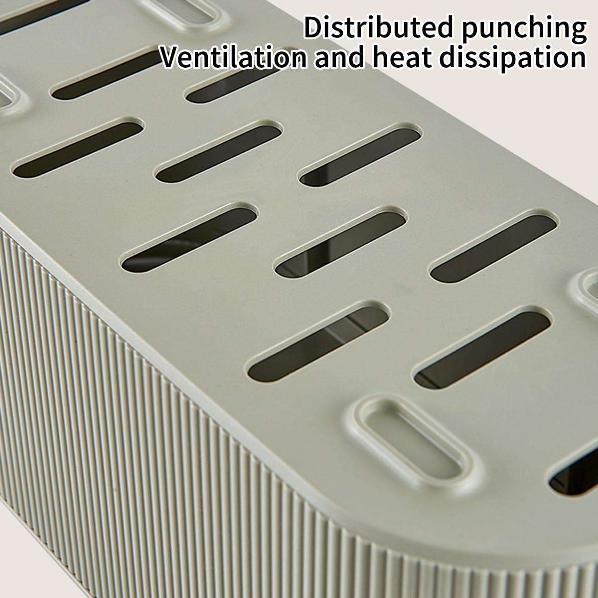 Cord Hider with Multi-Port Design Durable Power Strip Organizer Box Wire Plug Board Storage Ethernet Cable Storage Data Cable Box Green