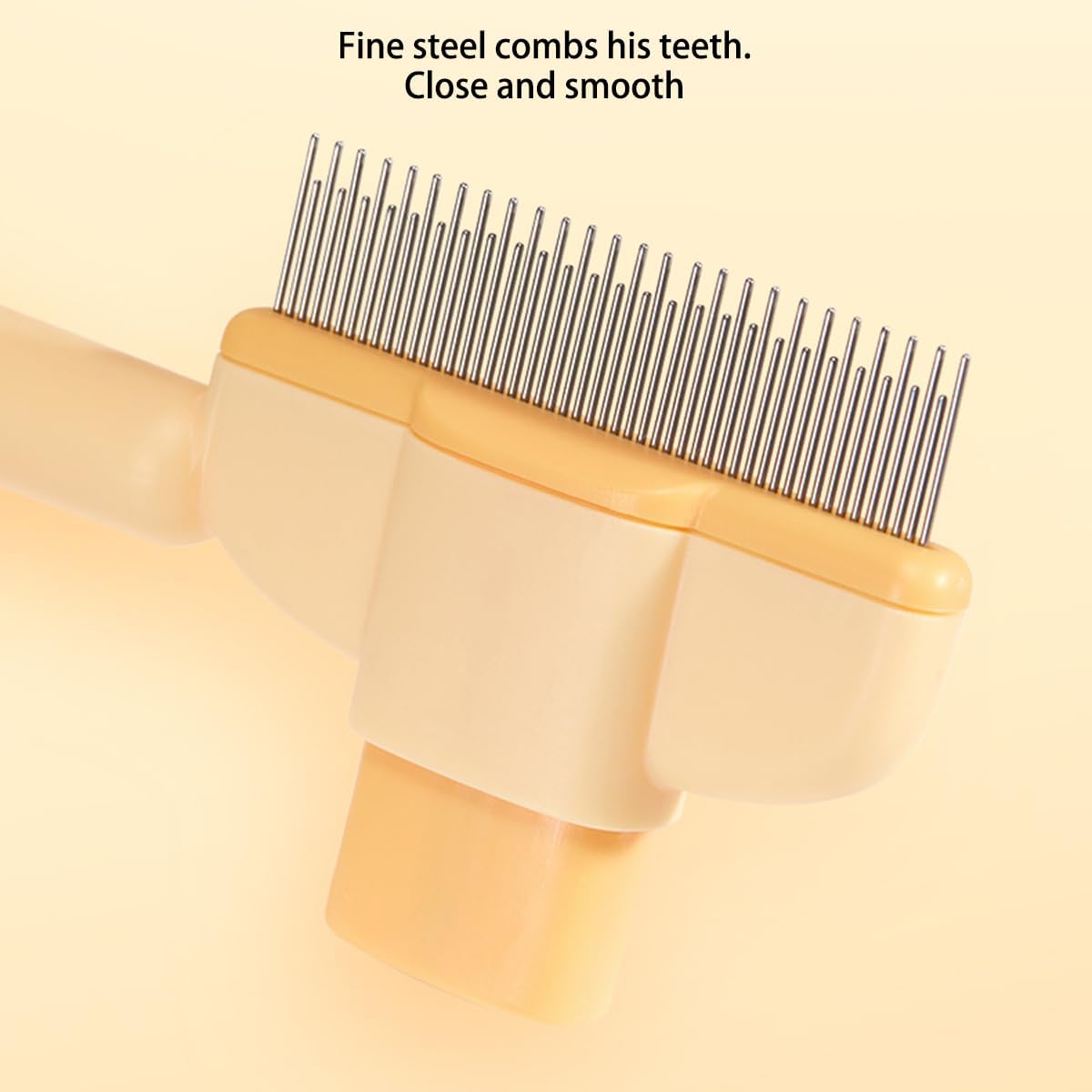 Pet Products Self Cleaning Cat Comb Floating Hair Artifact Knot Removes Pet Hair Comb Long Hair Cat Dog Row Comb Pet Hair Removal Comb Flea Comb, Cat Grooming Brush B