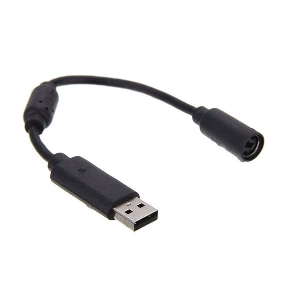 Computer Cables USB Breakaway Cable Cord Adapter for Xbox 360 Wired Gamepad Controller EM88 - Cable Length Black