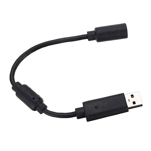 Computer Cables USB Breakaway Cable Cord Adapter for Xbox 360 Wired Gamepad Controller EM88 - Cable Length Black