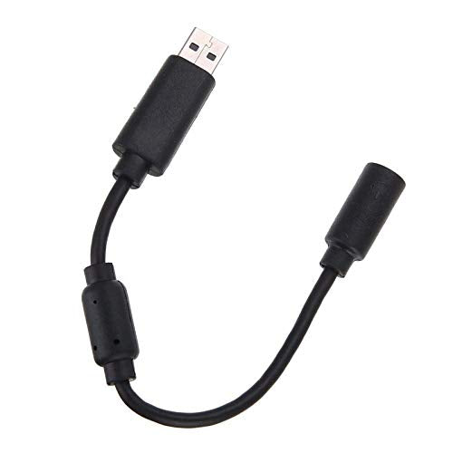 Computer Cables USB Breakaway Cable Cord Adapter for Xbox 360 Wired Gamepad Controller EM88 - Cable Length Black