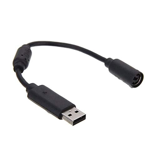 Computer Cables USB Breakaway Cable Cord Adapter for Xbox 360 Wired Gamepad Controller EM88 - Cable Length Black