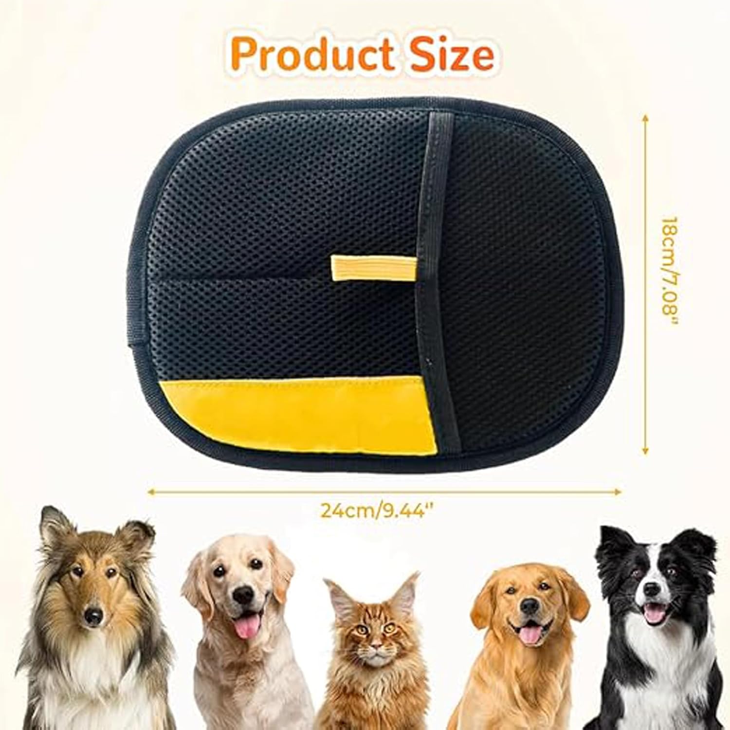 Yomi Pet Hair Remover Glove, Reusable Electrostatic Pet Hair Removal Gloves, For Couch, Furniture, Carpet, Car Seat, Upgraded Animal Fur Removal Tool 1PC