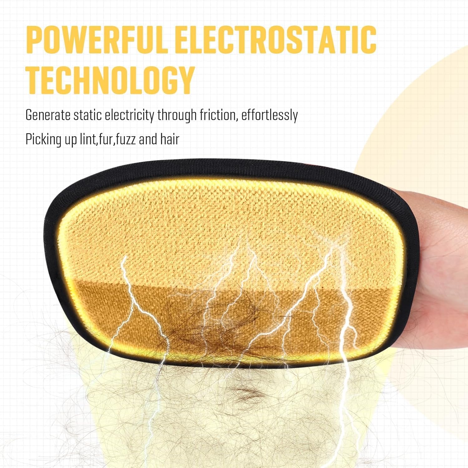 Double-Sided Pet Grooming Gloves - Electrostatic Hair Removal Tool, Cat & Dog Grooming Plus size 2pcs