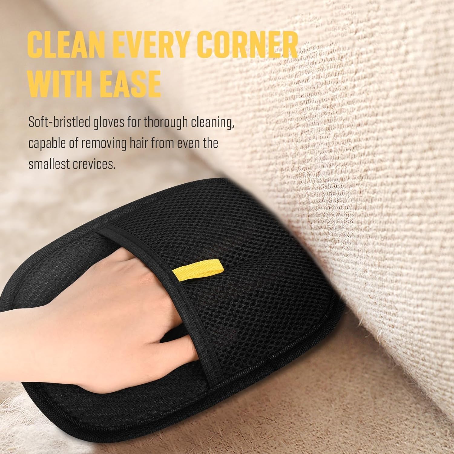 Double-Sided Pet Grooming Gloves - Electrostatic Hair Removal Tool, Cat & Dog Grooming Plus size 2pcs