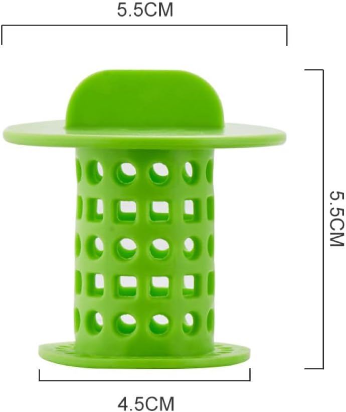 New Handle Bathroom Drain Hair Catcher Bath Stopper Plug Sink Strainer Filter Sewer Dredge Device Shower Hair Stopper Pack of 4 Green-Blue-White-Orange 1.5 inch to 1.75 inch