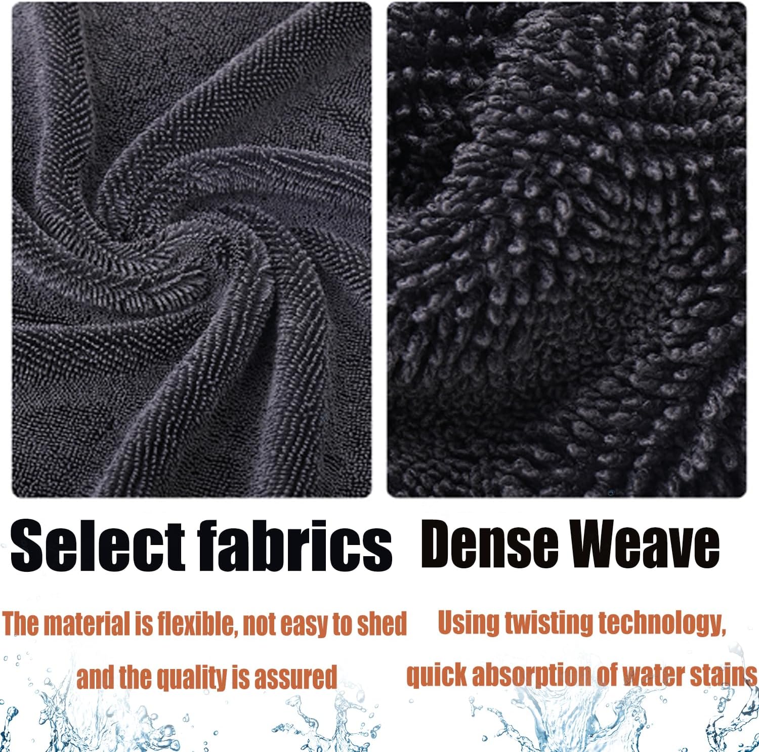 Shiny Wipes Cleaning Cloths for Shower, Bath XXL Drying Towel, Streak Free & Ultra Absorbent Microfiber Towels, Escape The Bathroom Cars Limescale Struggle 3Pcs