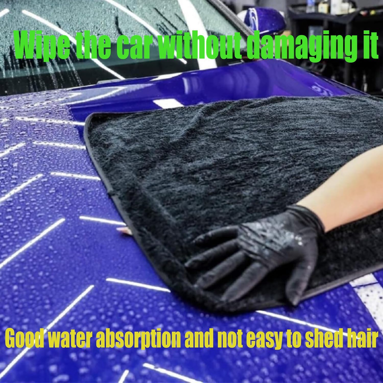 Shiny Wipes Cleaning Cloths for Shower, Bath XXL Drying Towel, Streak Free & Ultra Absorbent Microfiber Towels, Escape The Bathroom Cars Limescale Struggle 3Pcs