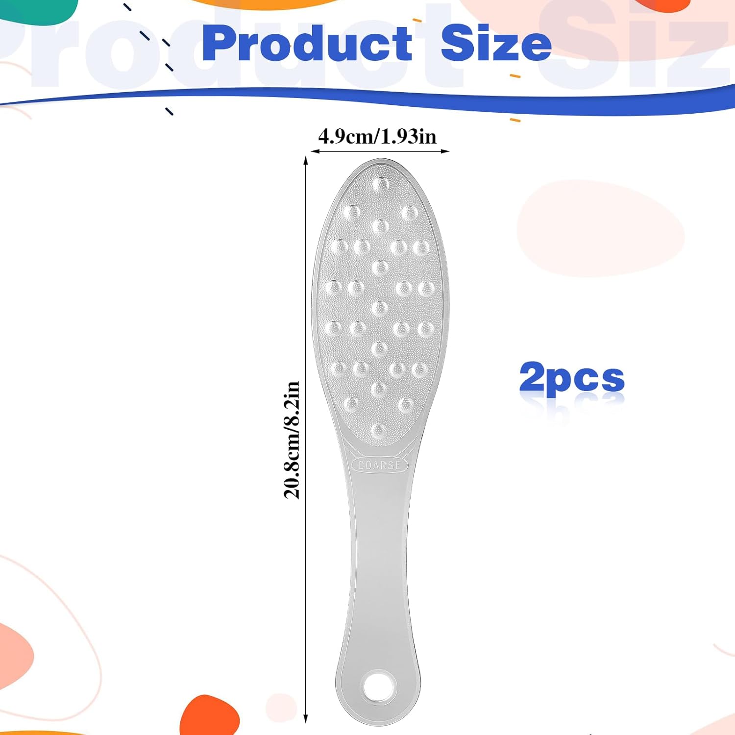 2 Pcs Foot Scraper Pedicure Metal Foot File Callus Remover for Feet Double Sided Foot Exfoliator Tool Set Foot Scrubber Professional Foot Rasp Scrubber for Wet Dry Skin Heel Silver