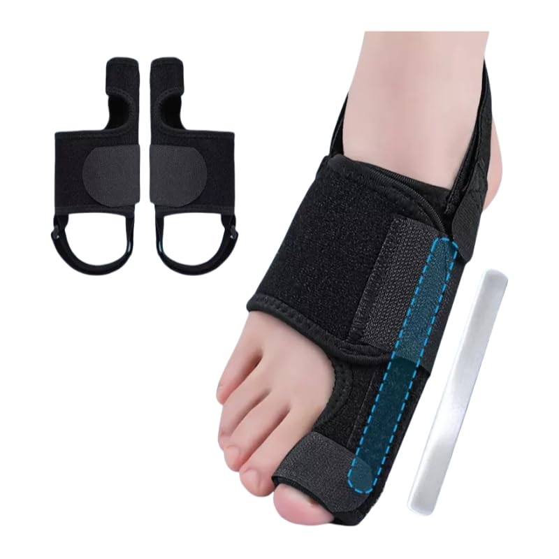 Recovist Bunion Brace - Adjustable Orthopedic Splint for Hallux Valgus Correction & Pain Relief, Day & Night Wear Support for Men & Women 2PC