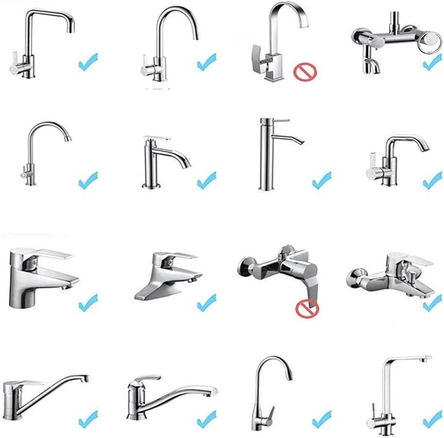 2PCS 360 Degree Swivel Faucet Aerator Deluxe Water Saving Faucet Sprayer Water Saving Bubbler Pressurized Faucet Filter Kitchen Accessories 360 Degree, Count, 2