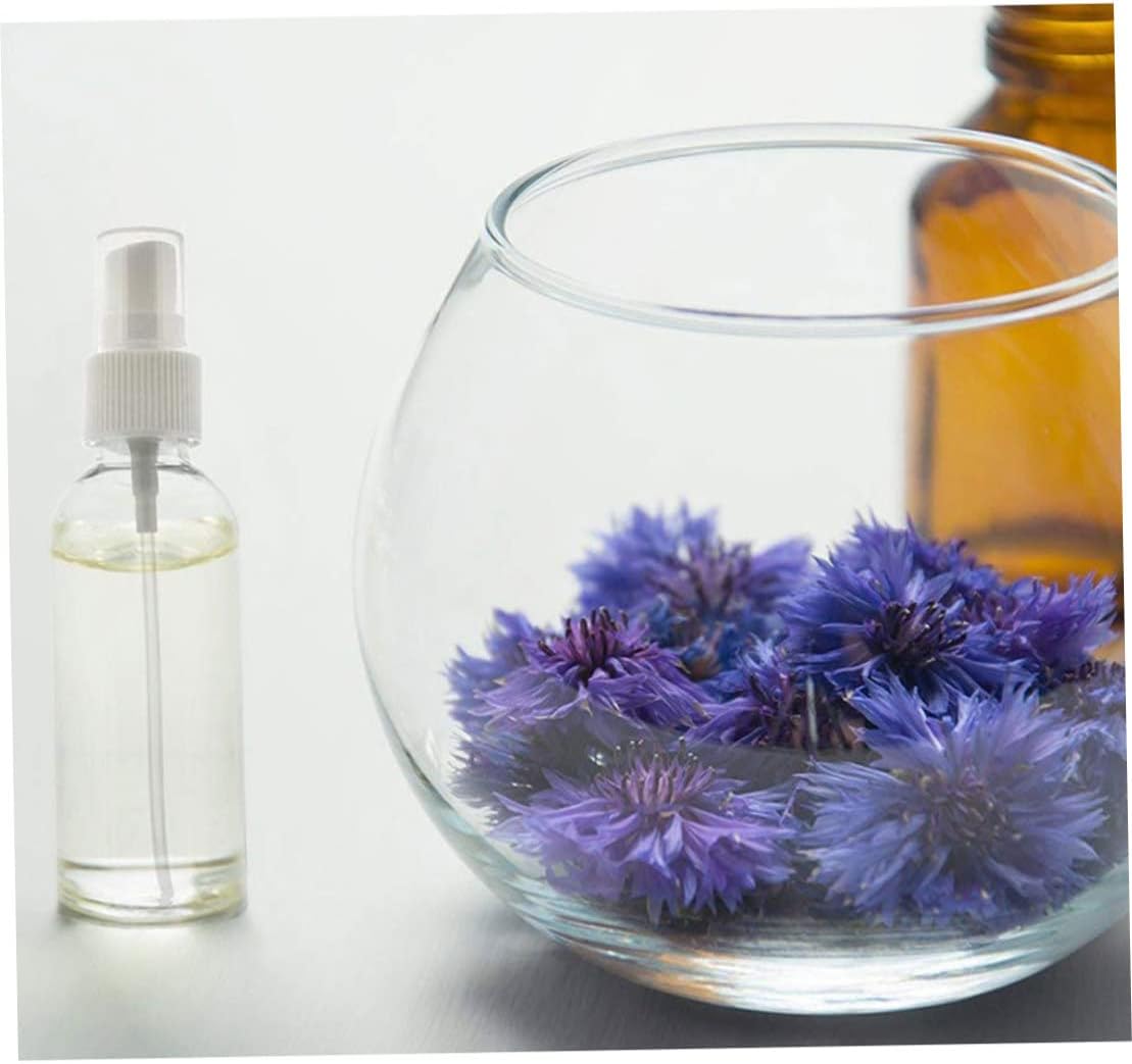 Small Spray Bottle 100ml Clear Plastic Spray Mist Bottle Refillable Travel Bottle Set for Toiletries 4PCS