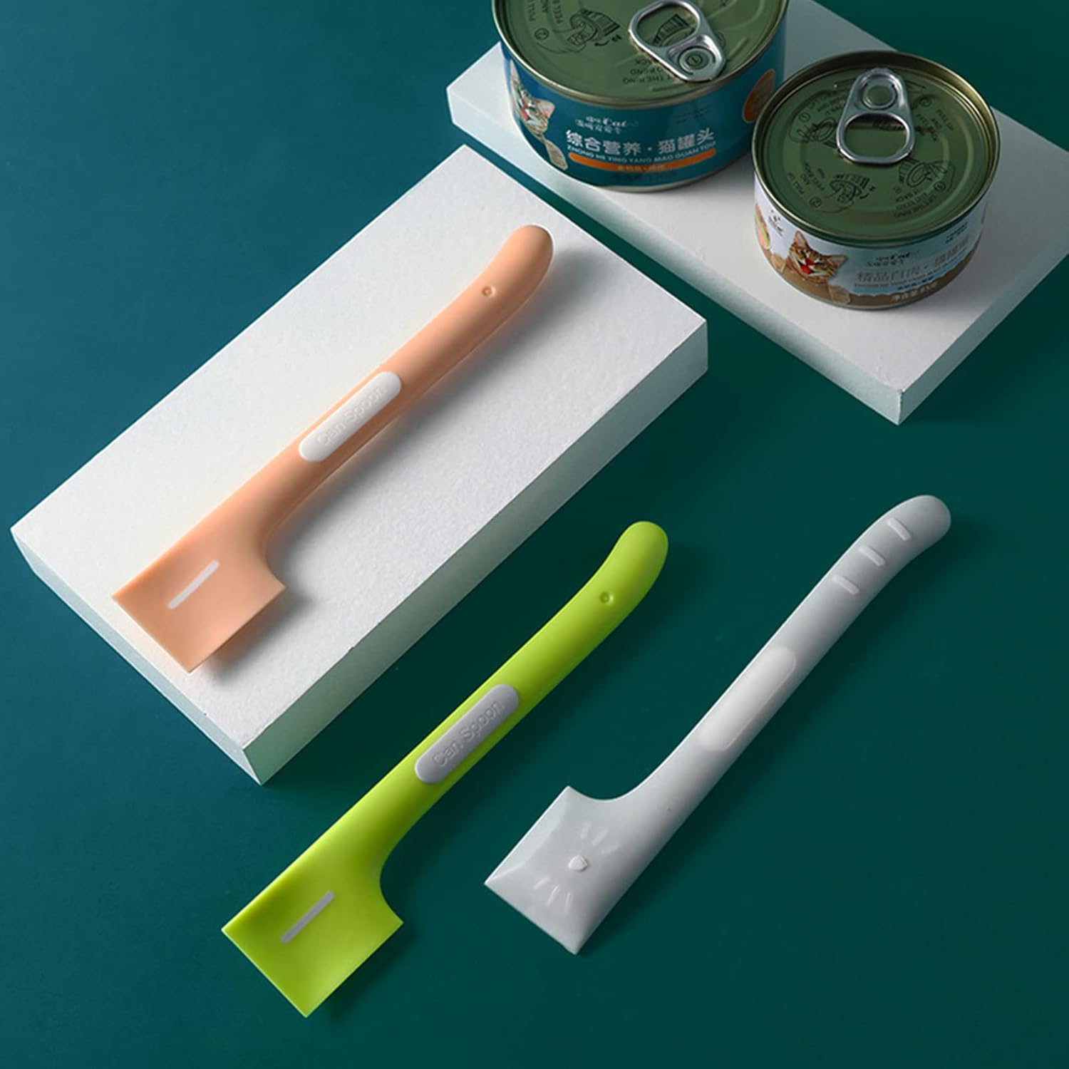 3 PCS Pet Food Can Spoon Pet Food Mixing Spoons Food Canned Scoop for Dogs and Cats