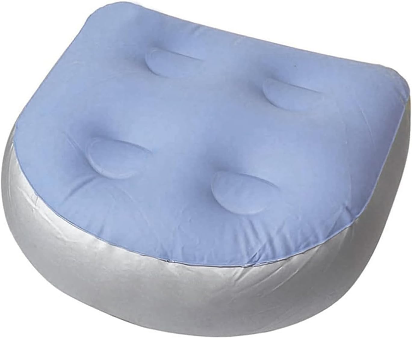 Hot Tub Booster Seat, Soft Comfortable Spa Cushion Pad, with 4 Pcs Suction Cups, Inflatable Booster Seat, Inflatable Back Support Bath Spa Pad, for All Spas and Hot Tubs Blue