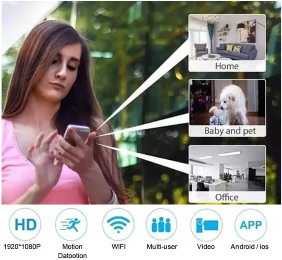 Mini Wireless WiFi Camera 1080p HD,Mini 5g Wireless WiFi Camera 1080p HD,for Home Office Store Warehouse,Night Vision Cam for Home Office Car /5 1pcs