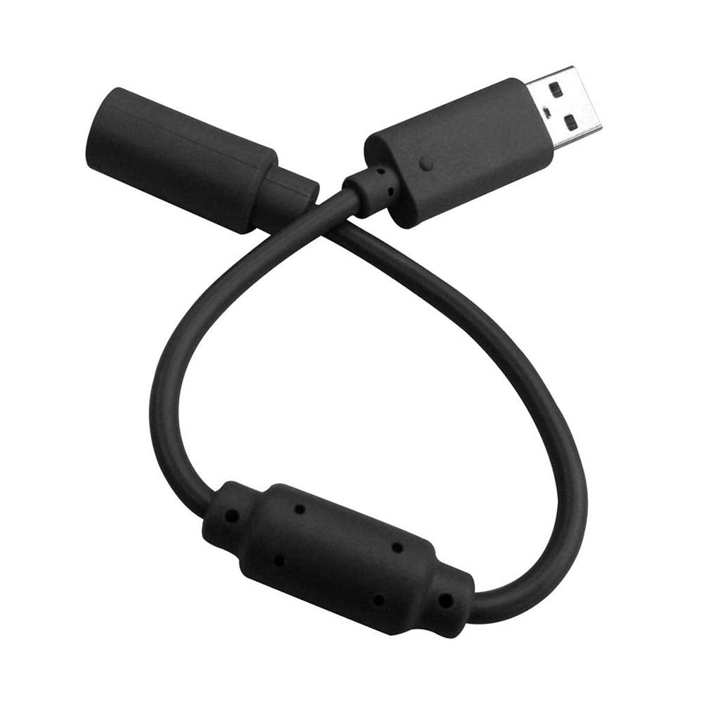 Replacement Dongle USB Controller Breakaway Cable Cord Game Controller Adapter for Xbox 360 PC Wired Controller Rock Band and Guitar Hero - Black 3 Pack