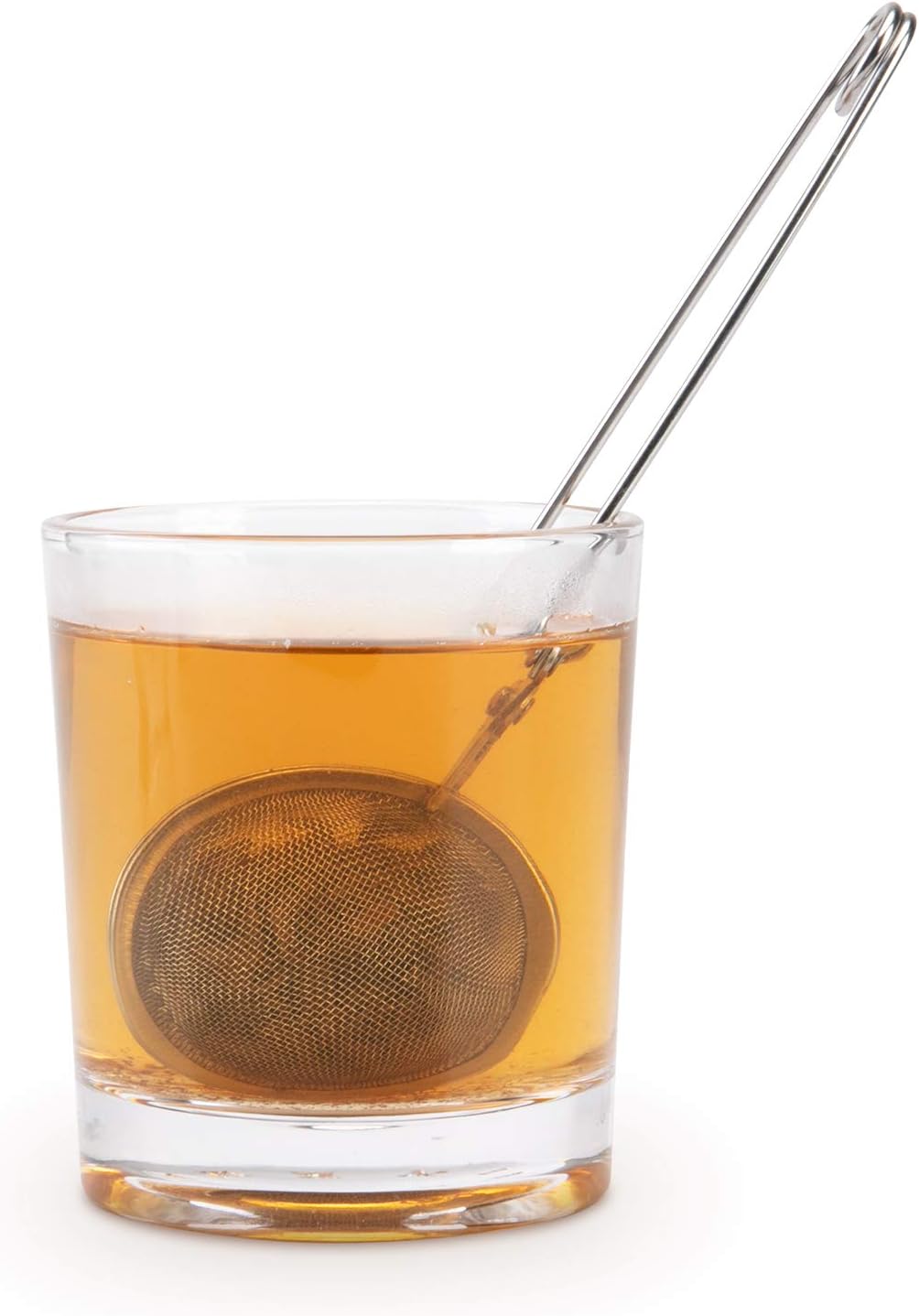 Snap Ball Tea Strainer, 3 Pack Premium Stainless Steel Tea Infuser with Handle for Loose Leaf Tea Fine Mesh Tea Balls Filter Infusers