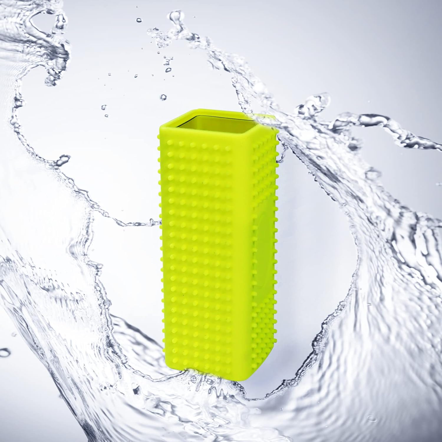 2 PCS Silicone Pet Hair Remover, Reusable Rubber Pet Hair Block Roller Cleaner for Carpet, Couch, Furniture, Car Seats Orange, Yellow
