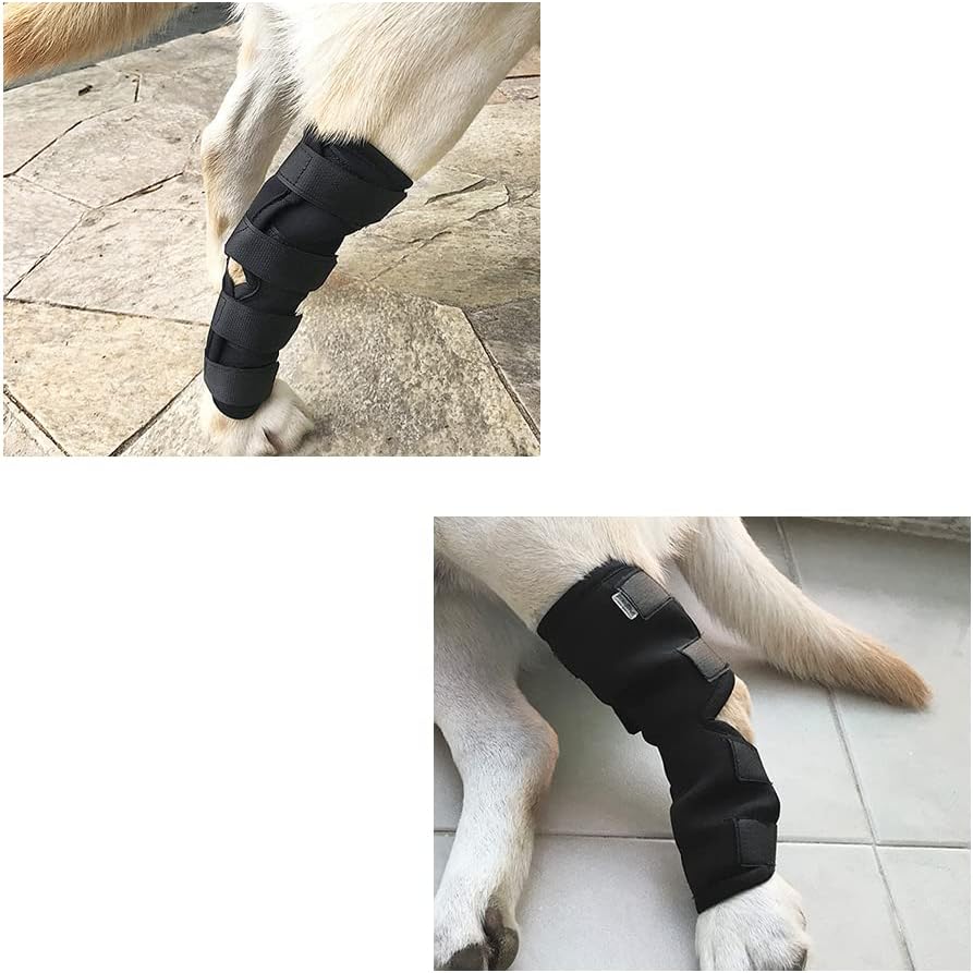 1Pc Canine Dog Hock Joint Support Brace, Adjustable Pet Dog Leg Braces Compression Wrap for Recovery Dog Braces Protect Legs Wounds Injuries for Pain Relief