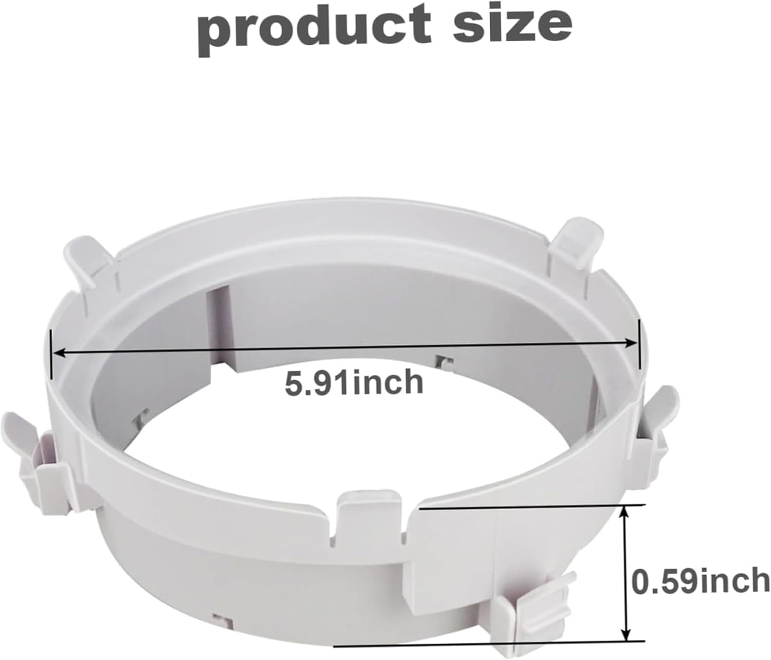 Air Conditioning Exhaust Hose Adapter,Portable Coupler,Portable Number 2 Air Conditioning Pipe Connector,Exhaust Hose Connector,Household Air Conditioner Accessories 5.91x5.91inch