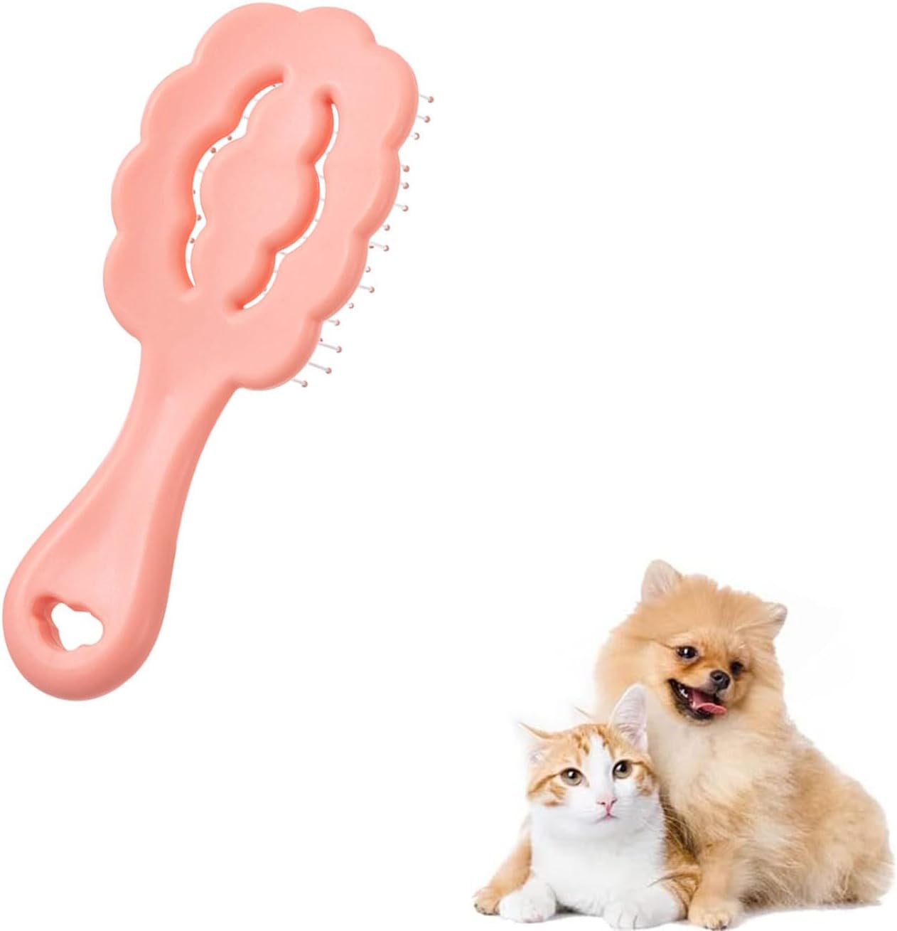 Cloud Shape Small Dog Grooming Brush - Perfect for Shih Tzus, Yorkies, and Maltipoos - Ideal Puppy Hair Brushes for Maltese and Small Breeds Pink
