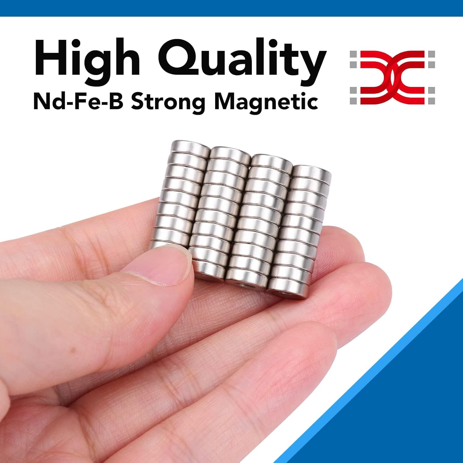 Small Round Magnets with Holes 60 Pack, Cabinet for Doors, Drawers, Rare Earth Refrigerator Magnet Fridge, Science, Cat Eye Magnet, Pinning - 0.31x0.12inch