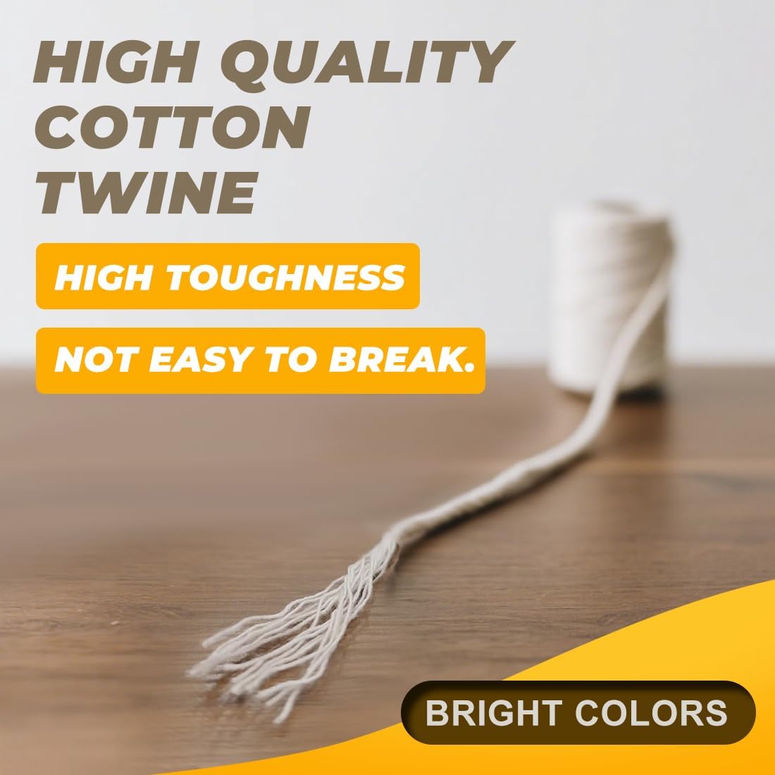 1,200ft 600ft x 2Rolls Butchers Twine 2mm Cotton String for Cooking Kitchen Meat Turkey Sausage Roasting Baking Gift Wrapping DIY Crafts Crocheting Knitting Naturalwhite X 600 Feet / Pc 2 Pcs