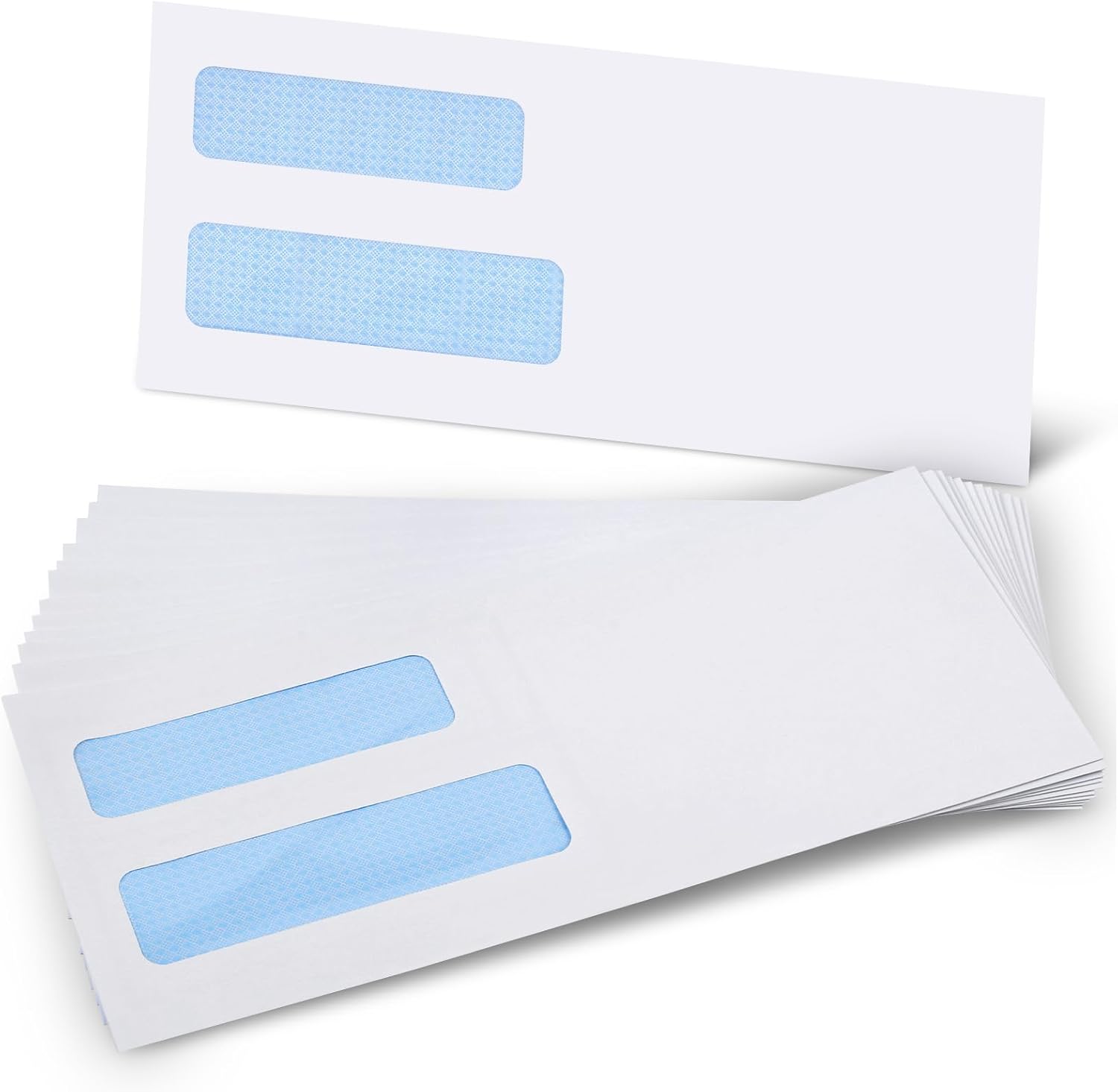 #10 Window Envelopes 72P, Double Self Seal for Invoices, Statements and Business Checks, Size 4-1/8 x 9-1/2 Inches White -