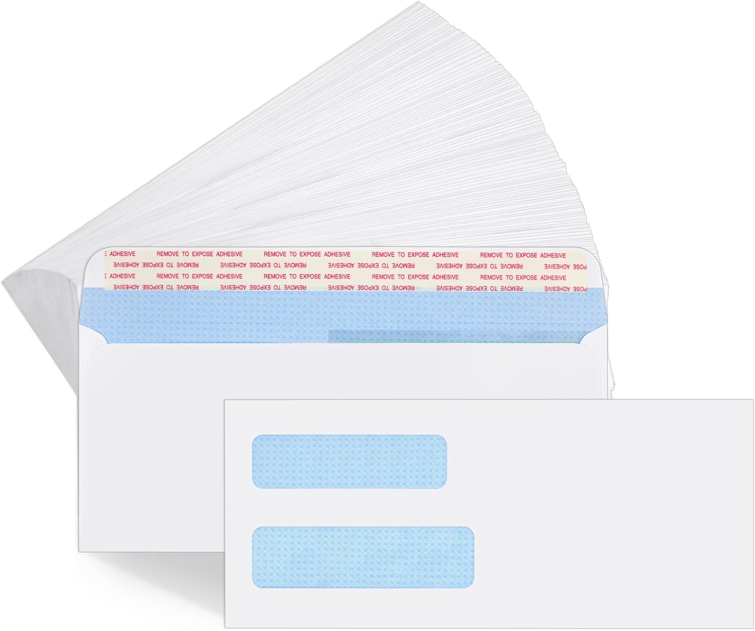 #10 Window Envelopes 72P, Double Self Seal for Invoices, Statements and Business Checks, Size 4-1/8 x 9-1/2 Inches White -