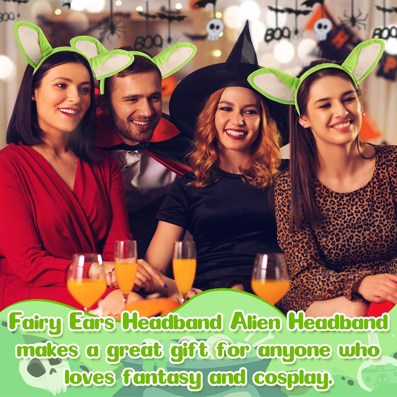 Christmas Headband Cute Xmas Holiday Hairband Cosplay Headpiece Party Favor Gift for Women -