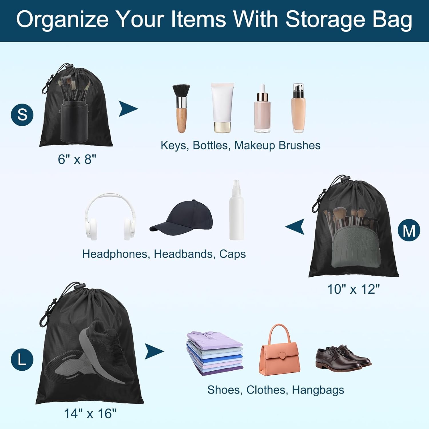 3" x 5" Coin Purse Pouch, Change Purses Small Organizer Bags with Zipper Canvas for Home, Black -