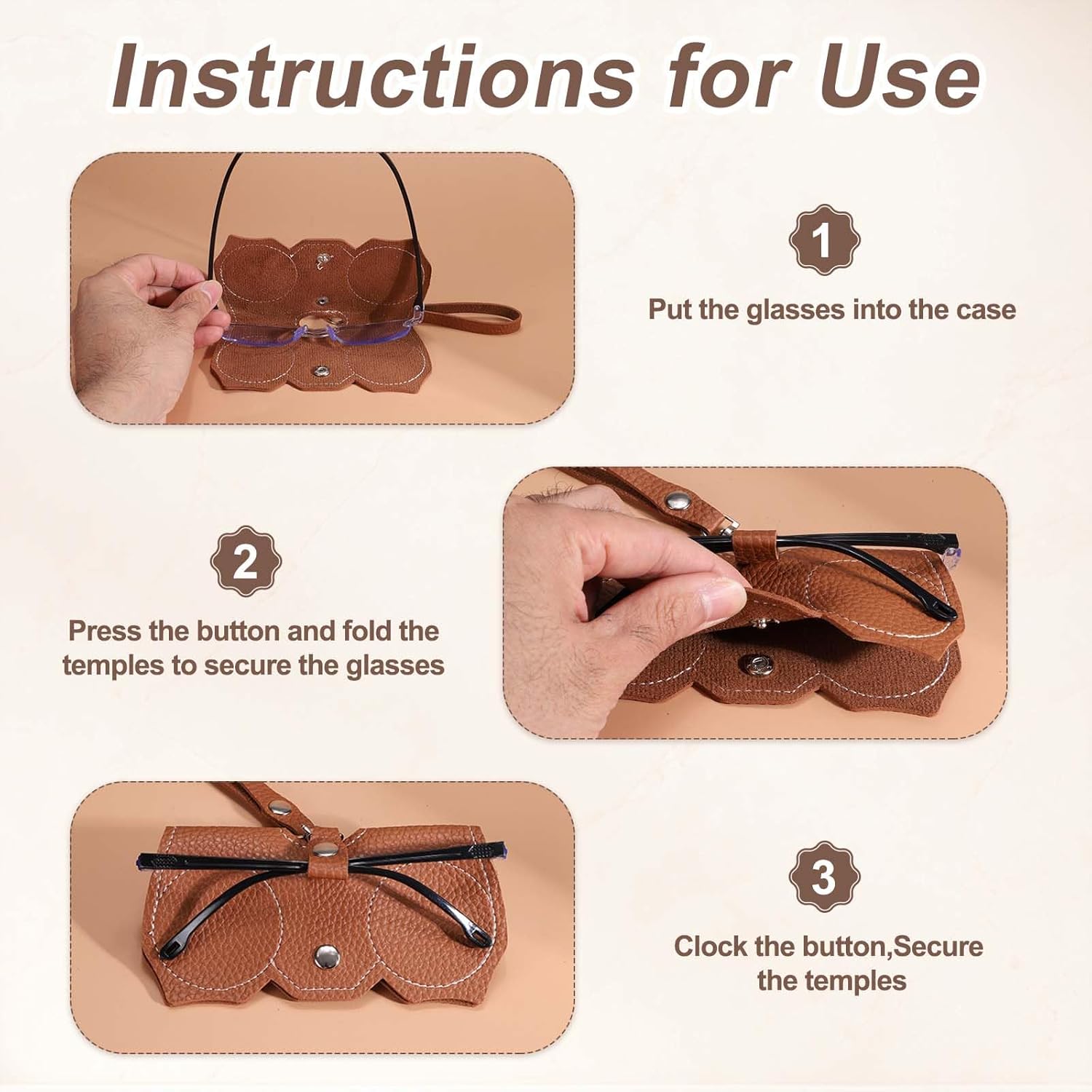Leather Loop Keeper, Loops Belt Keeper Retainer Straps Replacement Reddish Brown 1.5"/1.6"