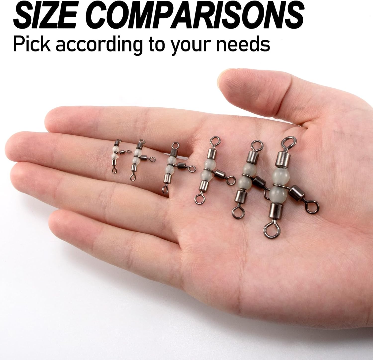 Fishing Speed Clips Power Quick for Lures Change Stainless Steel Lure Snaps Saltwater Freshwater Crankbait Tackle XS-25LB-0.5" 20 Pack