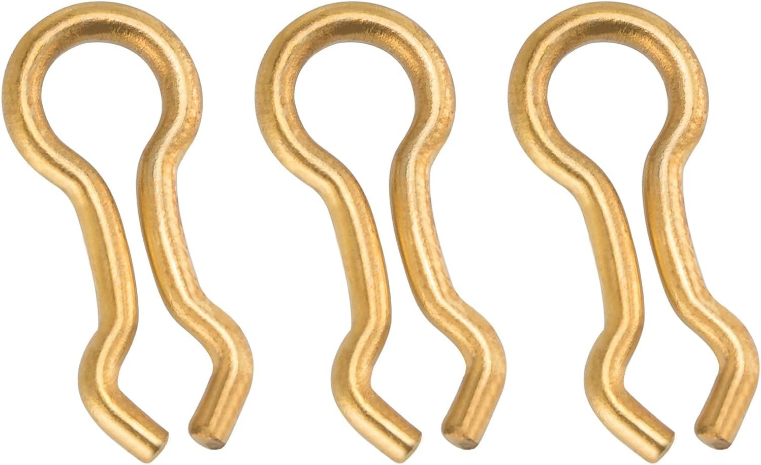 50 Pack Carolina Ticker Keeper Brass Weights Sinkers, Protects Knot & Make Noise, Teaxs Rig Tackle for Freshwater Bass Fishing -