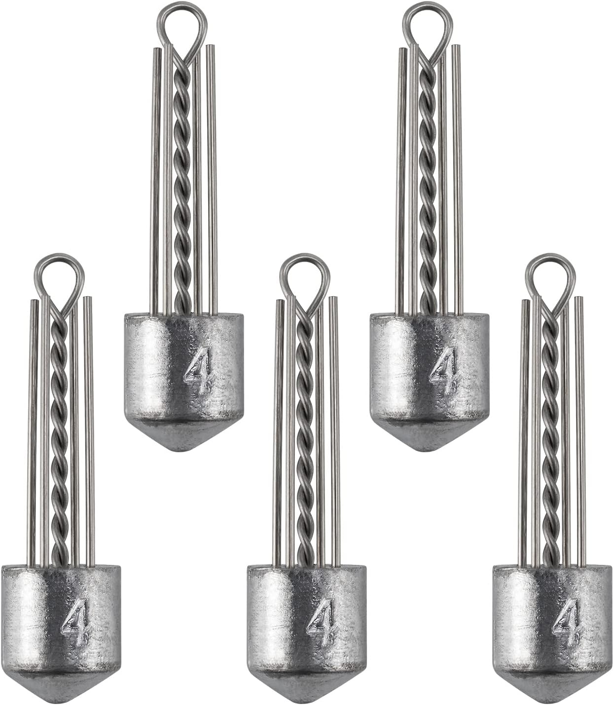 High Speed 3 Roller Swivels, Bead Chain Barrel Swivels Fishing Tackle Trolling Rolling Leader Lure Connector Salmon Walleye Freshwater - #3-84LB