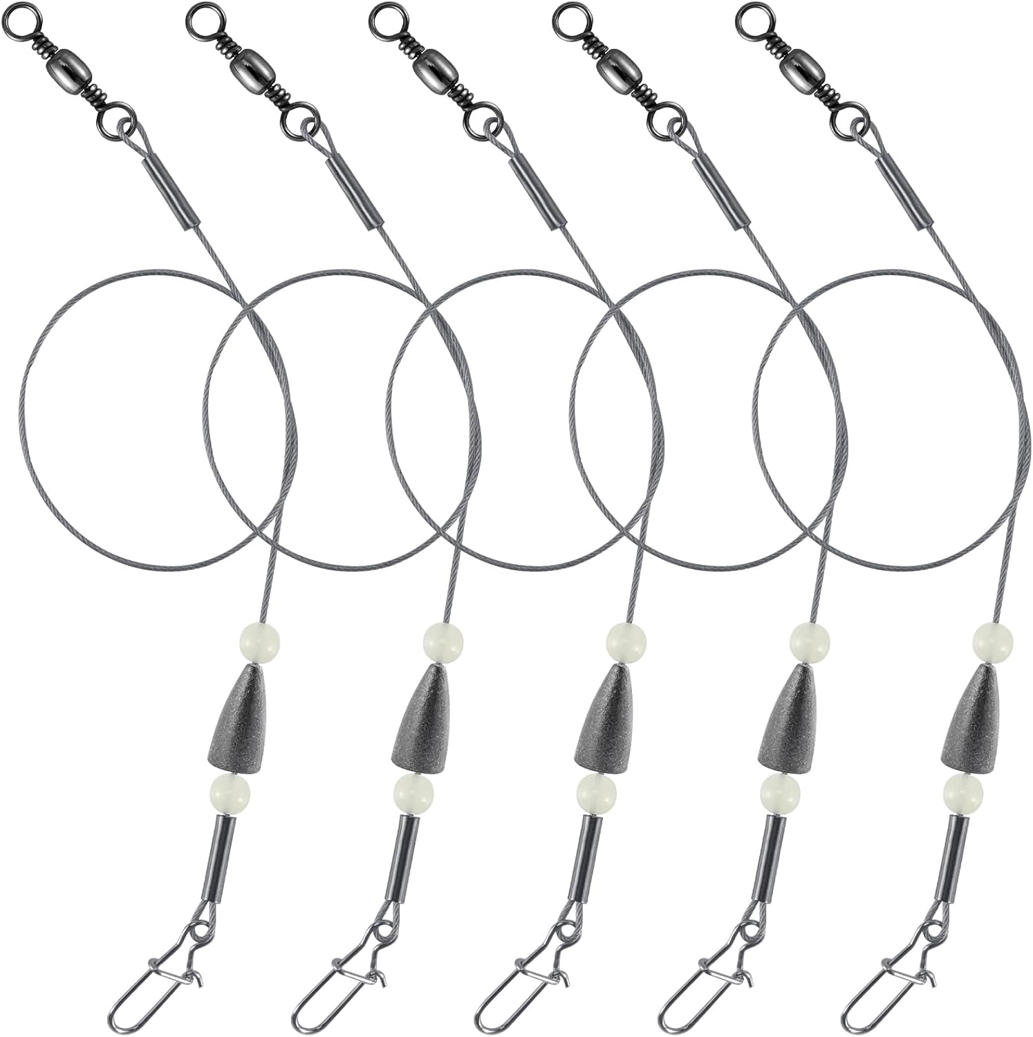 6 Pack Dragging Weights for Catfishing, Drifting Weight Freshwater Fishing Sinkers Bottom Search Slip Stick Trolling Catfish Tackle Gear - 3oz-6